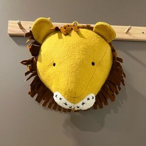 Nursery Decor - Wall Mounted Lion Bust